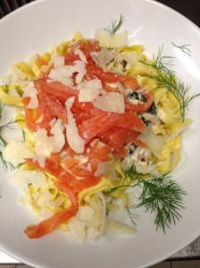 tagliatelle au saumon