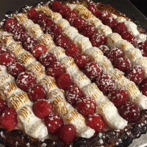 tarte-chocolat-framboises