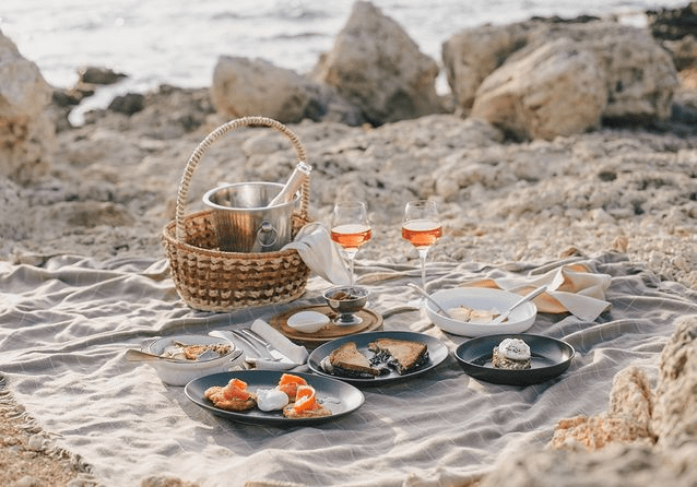 Pique-nique à la plage