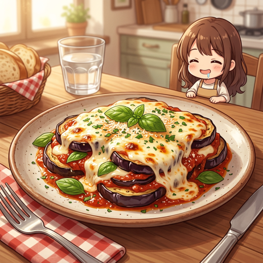 La parmigiana d'aubergines, ou "parmigiana di melanzane" en italien, est un plat traditionnel du sud de l'Italie, notamment de la Campanie et de la Sicile. 