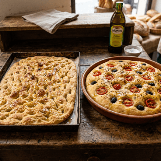 Focaccia Classique de Ligurie ou Barese