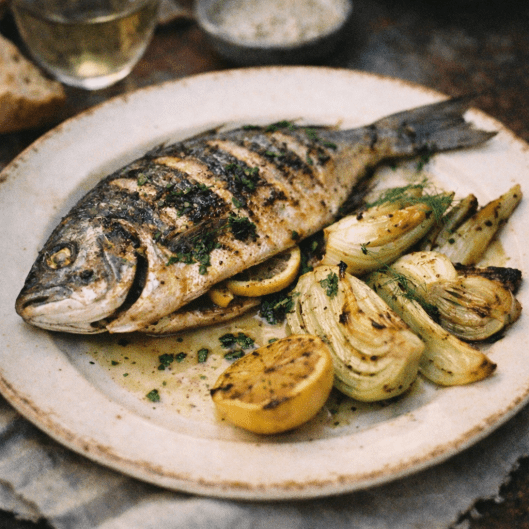 Daurade Grillée aux Fenouils