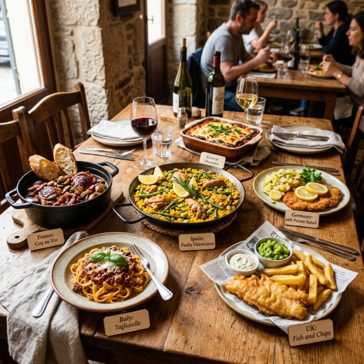 Reportage Culinaire : Les Saveurs de 6 Pays Européens