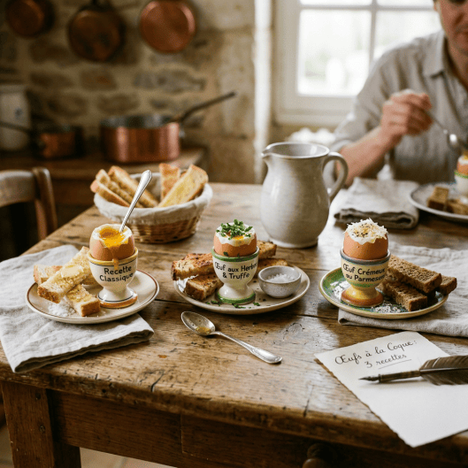 Œufs à la Coque 3 recettes