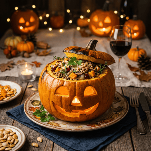 Citrouille Farcie d'Halloween