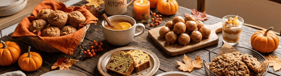10 Goûters d’Automne Rapides et Gourmands surrounded by autumn pastries