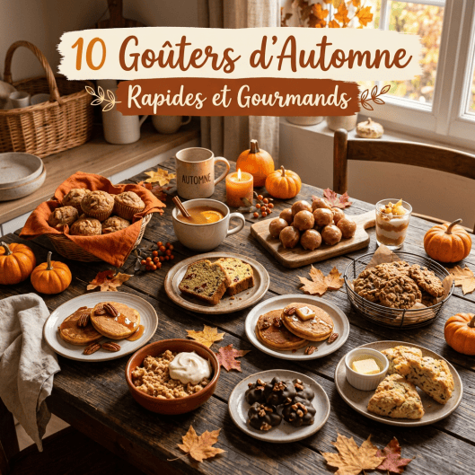 10 Goûters d’Automne Rapides et Gourmands