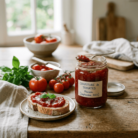 la confiture de tomates