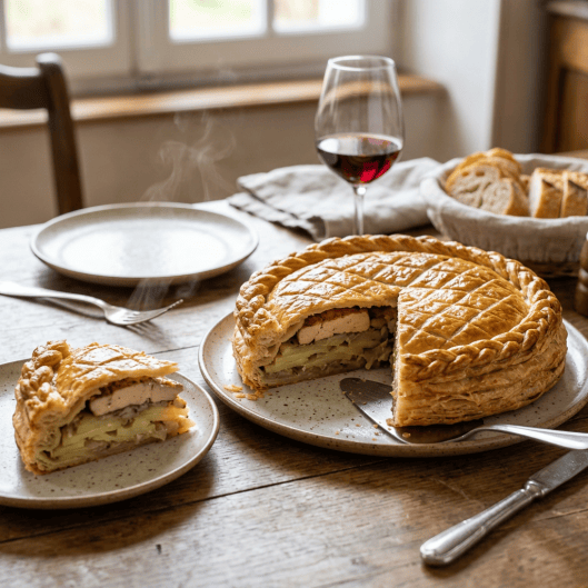 Tourte aux Pommes de Terre et Foie Gras
