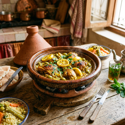 Tajine Poulet Citron Olive